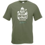 Game minima -B Eat Sleep Fortnite Repeat férfi rövid ujjú póló