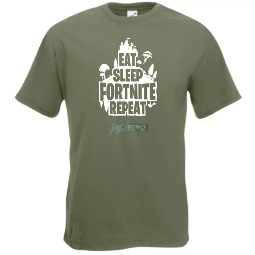 Game minima -B Eat Sleep Fortnite Repeat férfi rövid ujjú póló
