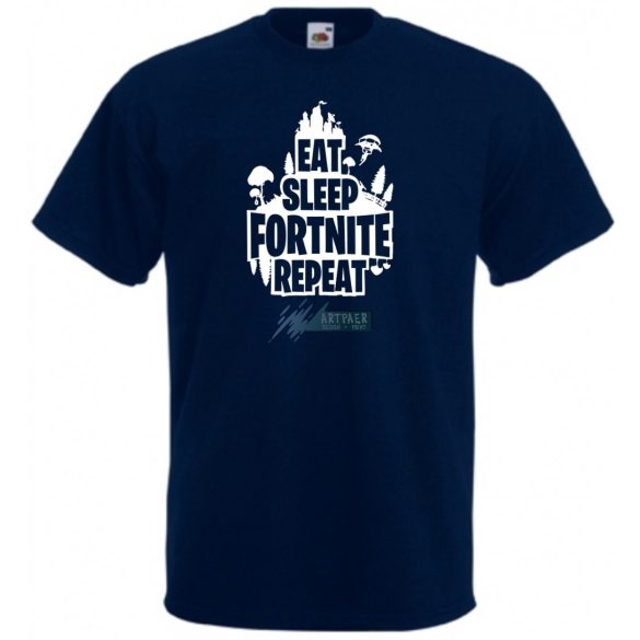 Game minima -B Eat Sleep Fortnite Repeat férfi rövid ujjú póló