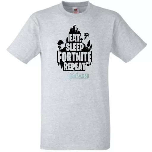 Game minima -B Eat Sleep Fortnite Repeat férfi rövid ujjú póló