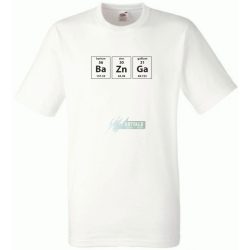   Periódus tábla - BArium, ZINc, GAllium - BAZINGA férfi rövid ujjú póló
