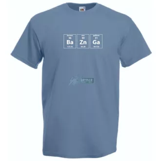   Periódus tábla - BArium, ZINc, GAllium - BAZINGA férfi rövid ujjú póló