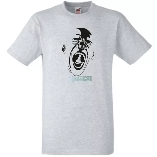 Sikító ember férfi rövid ujjú póló