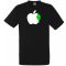 Funny Android Bite Apple férfi rövid ujjú póló