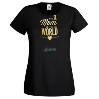 No 1 Mom In The World női rövid ujjú póló