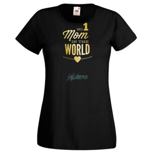 No 1 Mom In The World női rövid ujjú póló