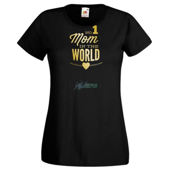 No 1 Mom In The World női rövid ujjú póló