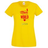 No 1 Mom In The World női rövid ujjú póló