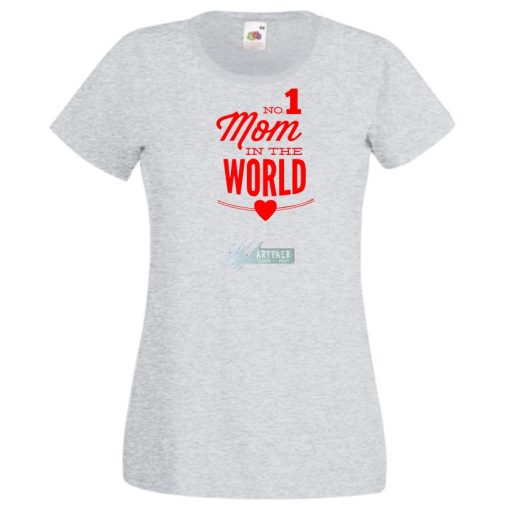 No 1 Mom In The World női rövid ujjú póló