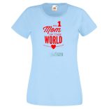 No 1 Mom In The World női rövid ujjú póló