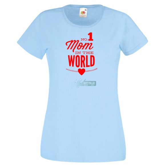 No 1 Mom In The World női rövid ujjú póló