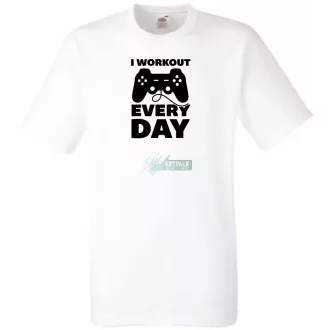 I Workout Ever Day férfi rövid ujjú póló