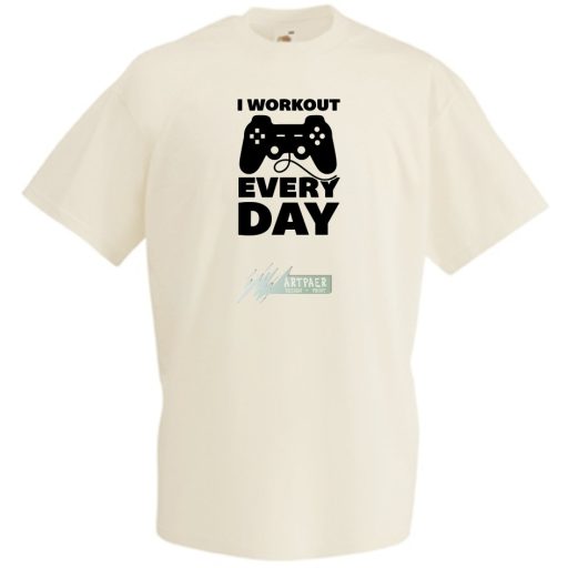 I Workout Ever Day férfi rövid ujjú póló