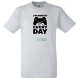 I Workout Ever Day férfi rövid ujjú póló
