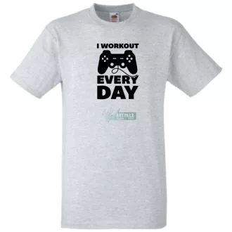 I Workout Ever Day férfi rövid ujjú póló
