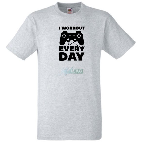 I Workout Ever Day férfi rövid ujjú póló