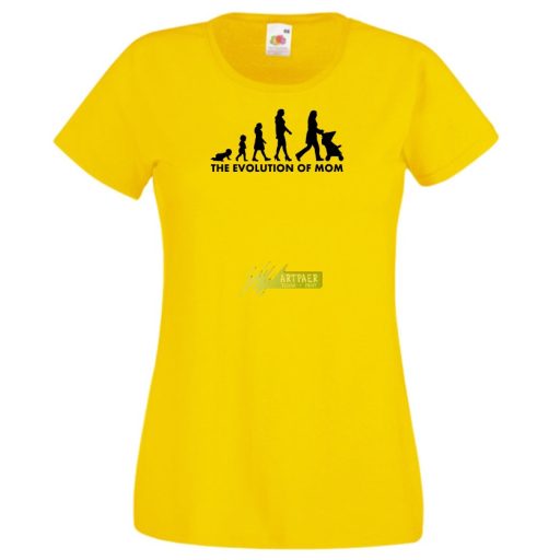 The Evolution of Mom női rövid ujjú póló