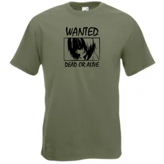 Anime Attack on Titan - Wanted férfi rövid ujjú póló