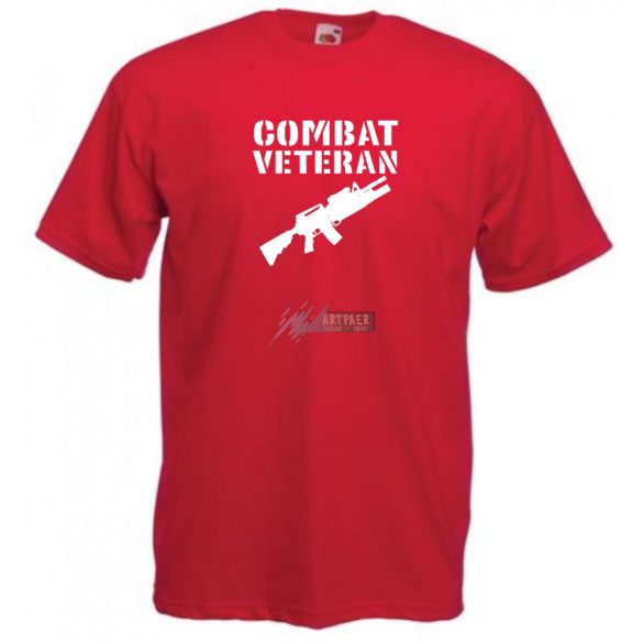 Combat Veteran férfi rövid ujjú póló