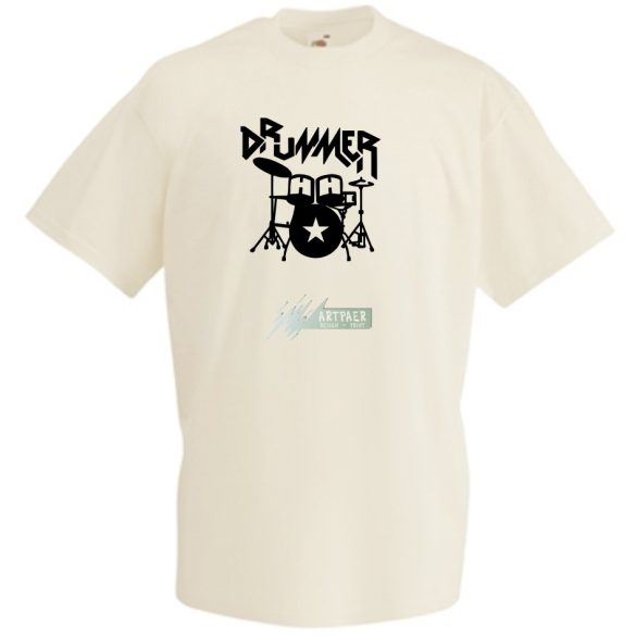 Drummer férfi rövid ujjú póló