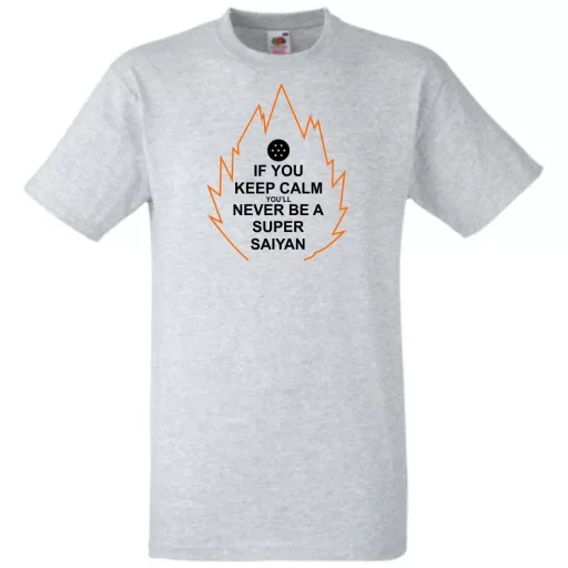 Keep Calm Super Saiyan férfi rövid ujjú póló