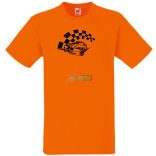 Race Car & Checkered Flag férfi rövid ujjú póló