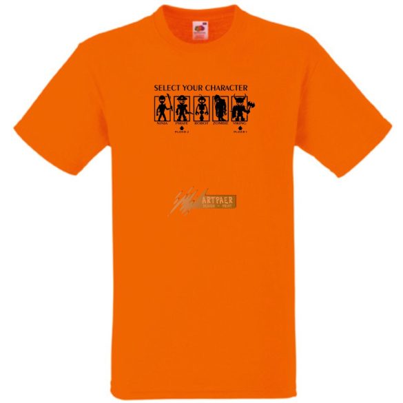 Select Your Character férfi rövid ujjú póló