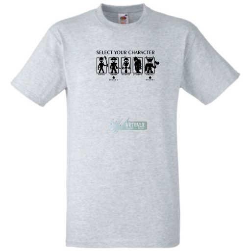 Select Your Character férfi rövid ujjú póló