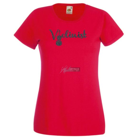 Violinist női rövid ujjú póló