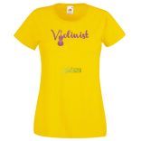 Violinist női rövid ujjú póló