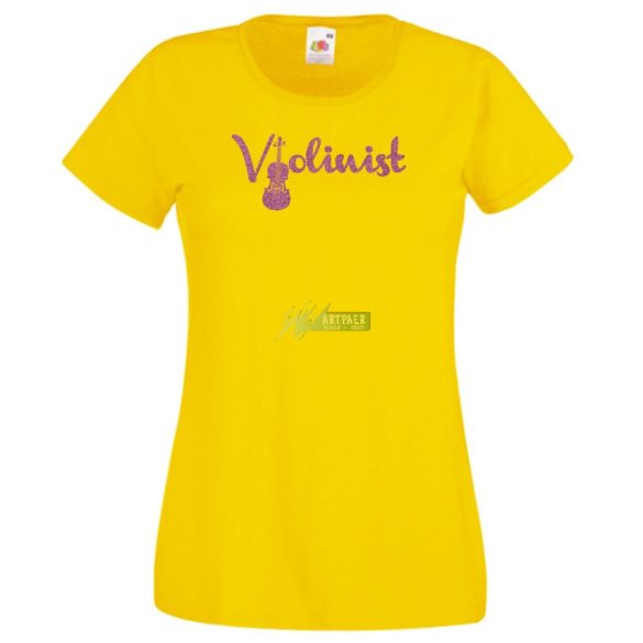 Violinist női rövid ujjú póló