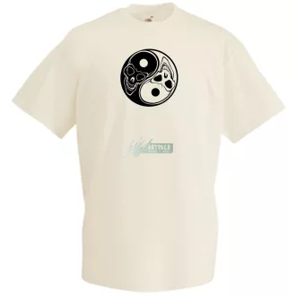 Yin Yang - With Skulls férfi rövid ujjú póló