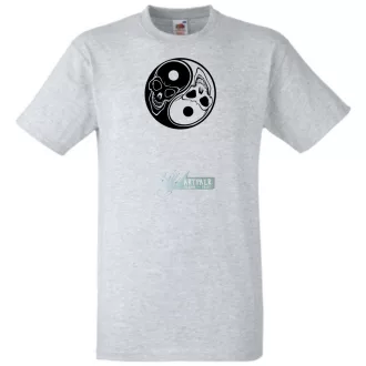 Yin Yang - With Skulls férfi rövid ujjú póló