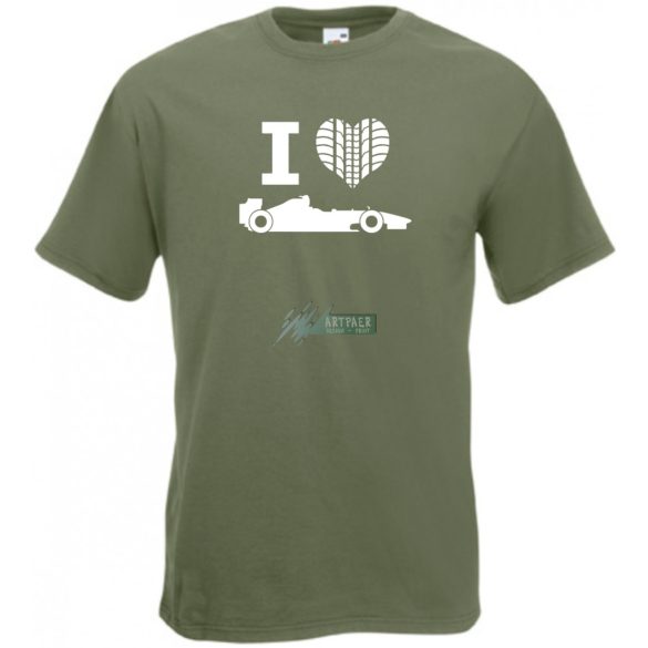 I Love Formula 1 férfi rövid ujjú póló