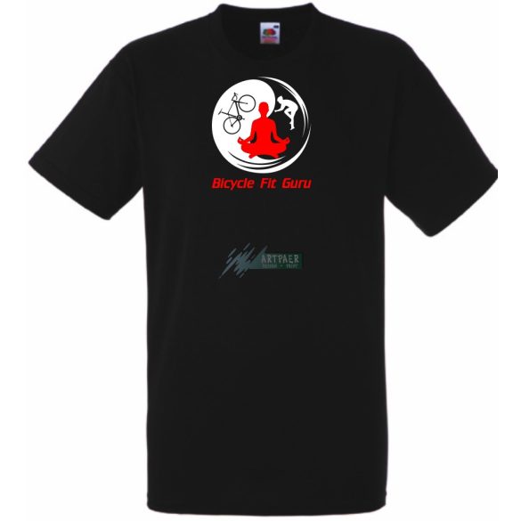 Bicycle Fit Guru férfi rövid ujjú póló