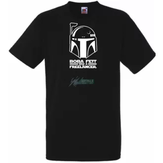 Boba Fett Was A Freelancer férfi rövid ujjú póló