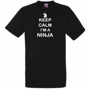 Keep Calm I'M A Ninja férfi rövid ujjú póló