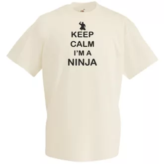 Keep Calm I'M A Ninja férfi rövid ujjú póló