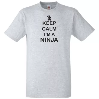 Keep Calm I'M A Ninja férfi rövid ujjú póló