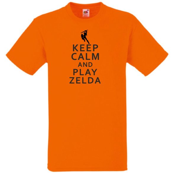 Keep Calm And Play Zelda férfi rövid ujjú póló