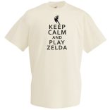 Keep Calm And Play Zelda férfi rövid ujjú póló
