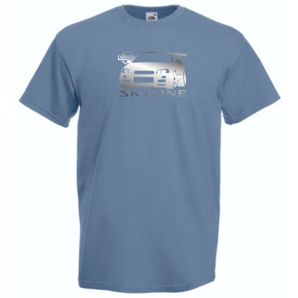 Autó fan Nissan Skyline GT-R minima férfi rövid ujjú póló