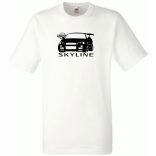 Autó fan Nissan Skyline GT-R minima férfi rövid ujjú póló
