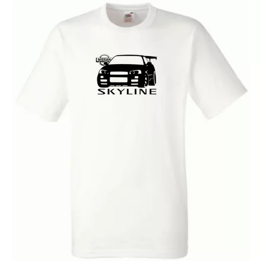 Autó fan Nissan Skyline GT-R minima férfi rövid ujjú póló