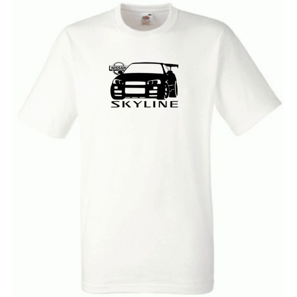 Autó fan Nissan Skyline GT-R minima férfi rövid ujjú póló