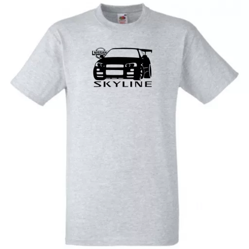 Autó fan Nissan Skyline GT-R minima férfi rövid ujjú póló