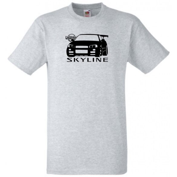 Autó fan Nissan Skyline GT-R minima férfi rövid ujjú póló