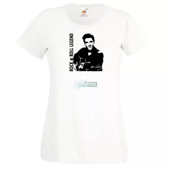 Rock & Roll Legend - Elvis Presley női rövid ujjú póló