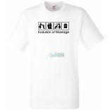 Legénybúcsú - Evolution of Marriage férfi rövid ujjú póló