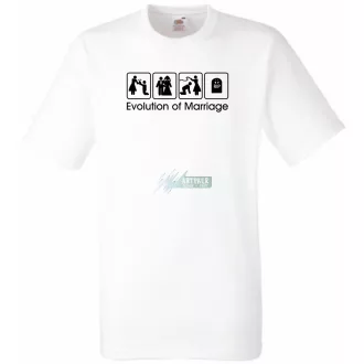   Legénybúcsú - Evolution of Marriage férfi rövid ujjú póló